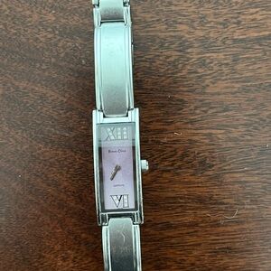 Vintage Roven Dino Sapphire Crystal Stainless Steel Women’s Watch NOT WORKING